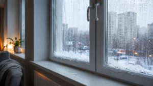промерзает окно
